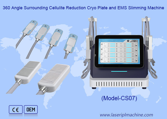 360 Çevre Cellulit Azaltma Cryo Plate ve EMS İğne Makinesi