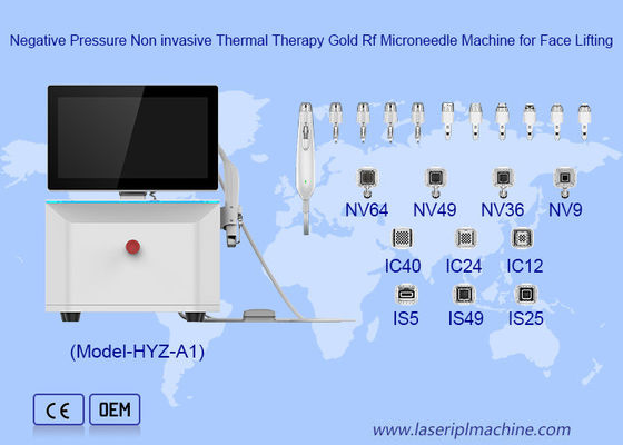 İyi bir fiyat. Anti yaşlanma yüz kaldırma Altın RF Mikroneedle Makinesi için çift frekanslı yalıtılmış iğne çevrimiçi