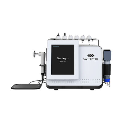 4 el ED Terapisi Düzeltin kırışıklıkları 448KHz CET RET Vakum EMS Fiziksel Terapi Şok Dalga Cihazı