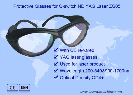 Nd Yag Dövme Silme 190nm Lazer Güvenlik Gözlükleri